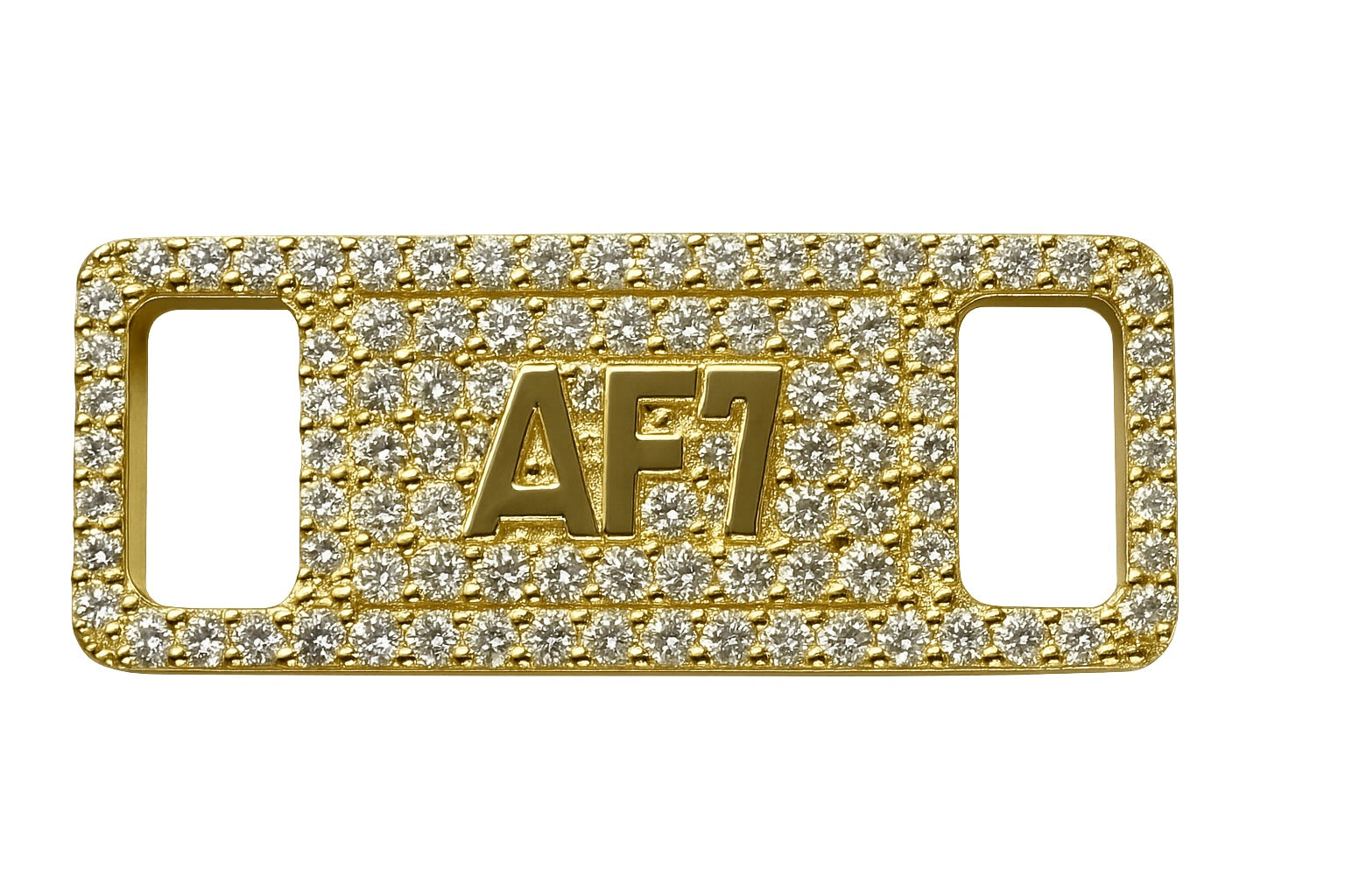 Custom "NICE AF" Diamond Shoe Tag