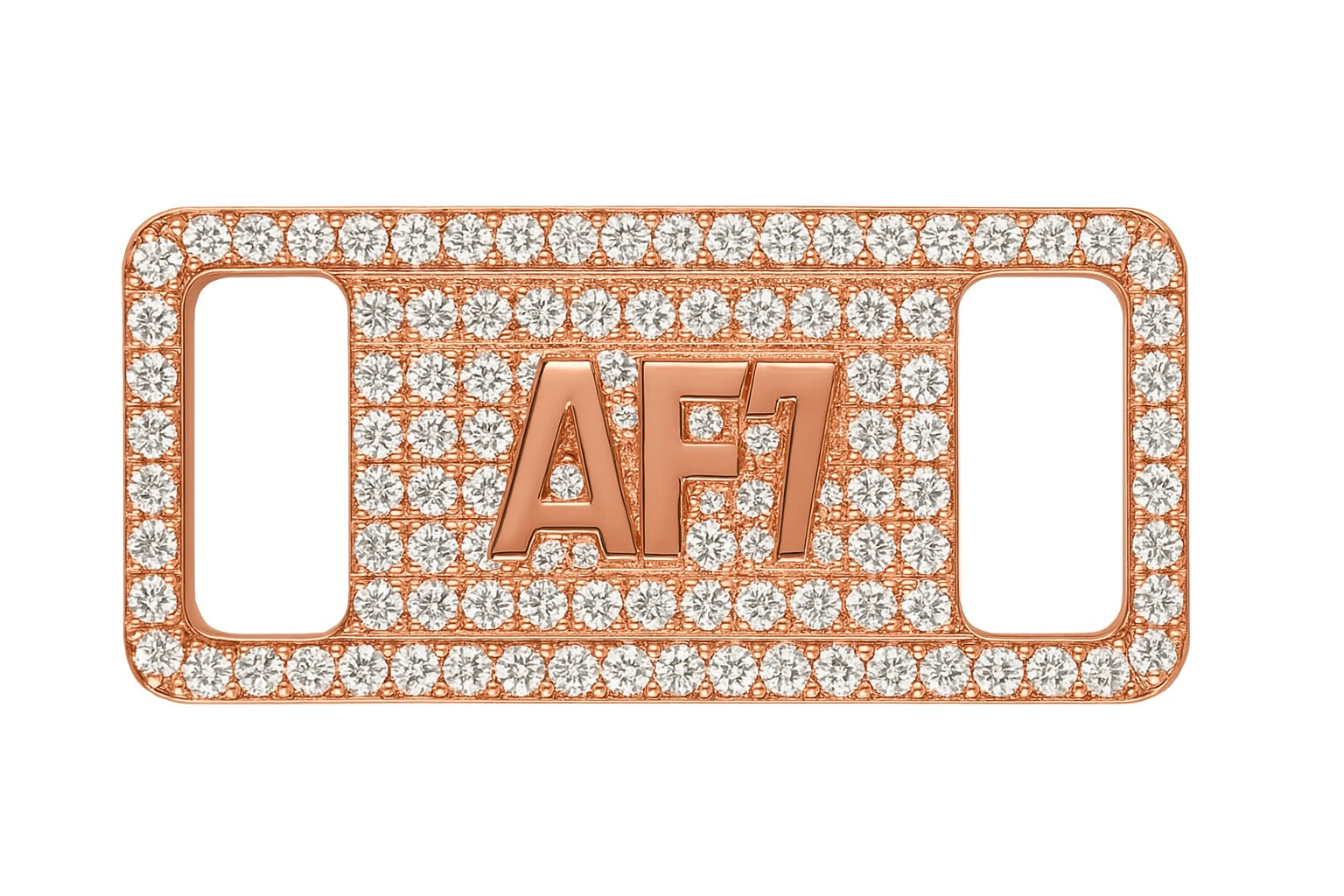 Custom "NICE AF" Diamond Shoe Tag