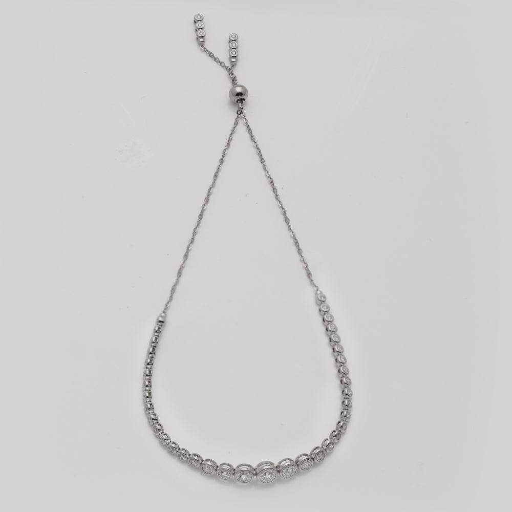 14KW 0.55CTW DIAMOND ADJUSTABLE BRACELET - Norma's Jewelry
