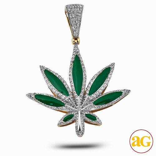 10KY 0.55CTW DIAMOND HERBAL MEDICINE PENDANT - Norma's Jewelry