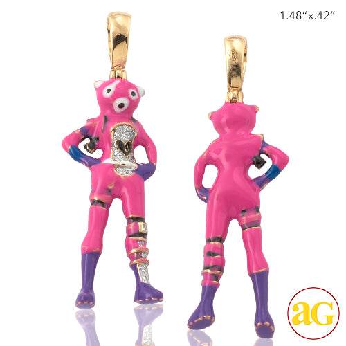 10KY 0.05CTW DIAMOND FORTNITE CHARACTER PENDANT - Norma's Jewelry