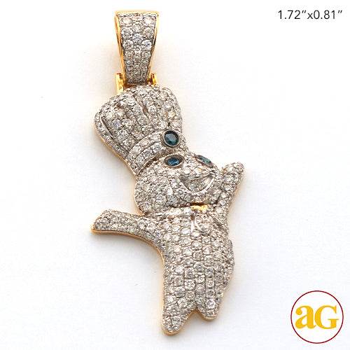 10KY 2.05CTW DIAMOND DOUGHBOY PENDANT - Norma's Jewelry