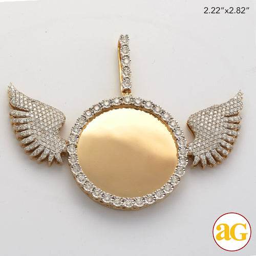 10KY 4.00CTW ILLUSION SET DIAMOND MEMORY PENDANT - Norma's Jewelry