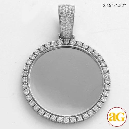 10KW 2.85CTW DIAMOND ROUND MEMORY PENDANT - Norma's Jewelry