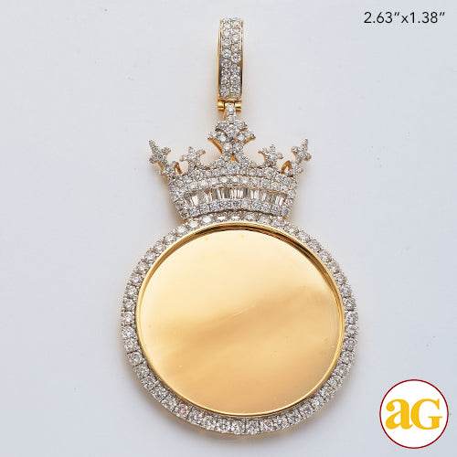 10KY 3.00CTW DIAMOND ROUND MEMORY PENDANT WITH - Norma's Jewelry