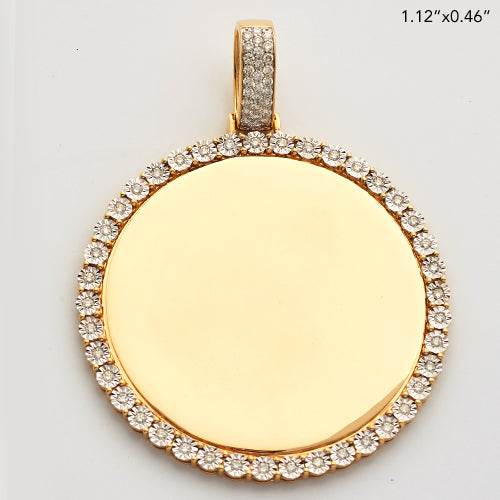 10KY 1.55 CTW DIAMOND ROUND MEMORY PENDANT - Norma's Jewelry