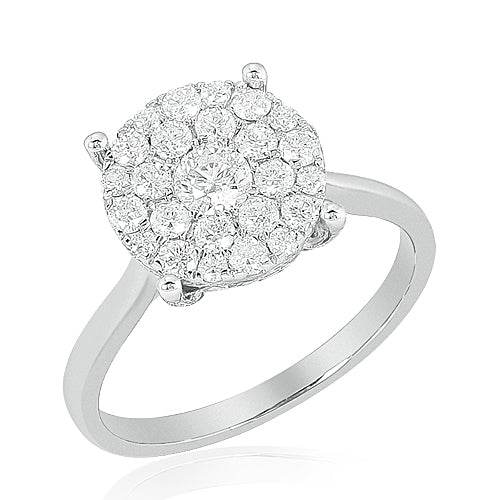 14KW 1.00CTW DIAMOND FANCY RING - Norma's Jewelry