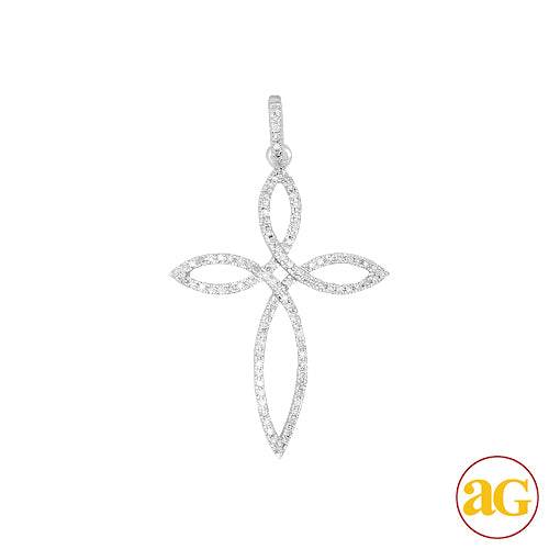 14KW 0.25CTW DIAMOND CROSS PENDANT - Norma's Jewelry