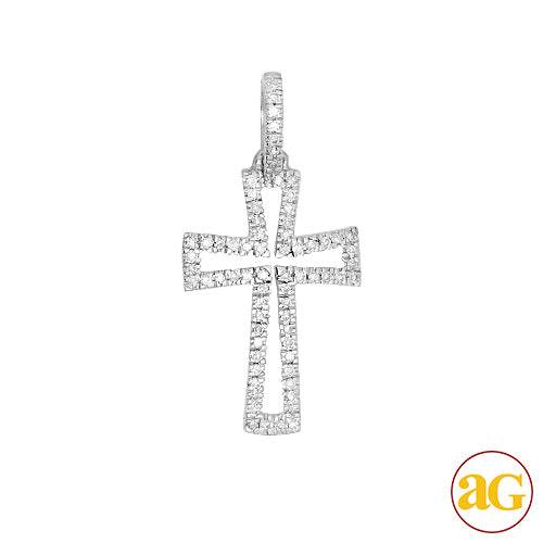 14KW 0.15CTW DIAMOND CROSS PENDANT - Norma's Jewelry