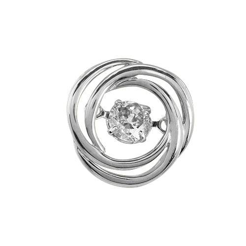 14KW 0.20CTW DANCING DIAMOND PENDANT - Norma's Jewelry