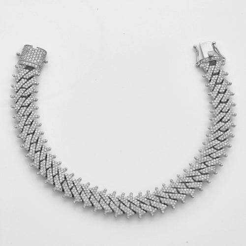 10KW 6.85CTW DIAMOND SPIKE MIAMI CUBAN BRACELET - Norma's Jewelry