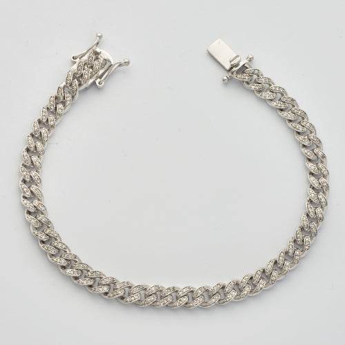 10KW 1.55CTW DIAMOND MIAMI CUBAN BRACELET - Norma's Jewelry