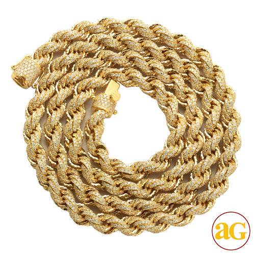 14KY 33.40CTW DIAMOND ROPE CHAIN - Norma's Jewelry