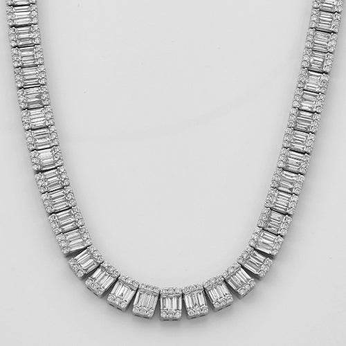 14KW 21.0CTW BAGUETTE DIAMOND SQUARE CLUSTER - Norma's Jewelry