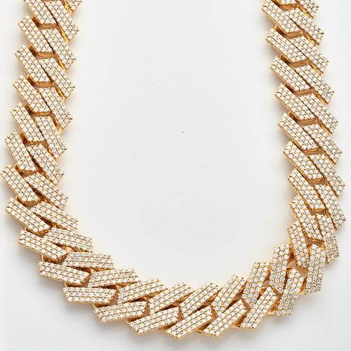 10KY 73.34CTW DIAMOND SQUARE LINK MIAMI CUBAN - Norma's Jewelry