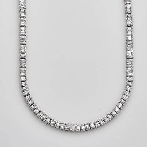 14KW 16.00CTW BAGUETTE DIAMOND SQUARE CLUSTER - Norma's Jewelry