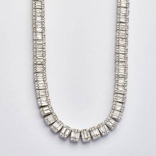10KW 22.50CTW BAGUETTE DIAMOND RECTANGULAR CLUSTER - Norma's Jewelry