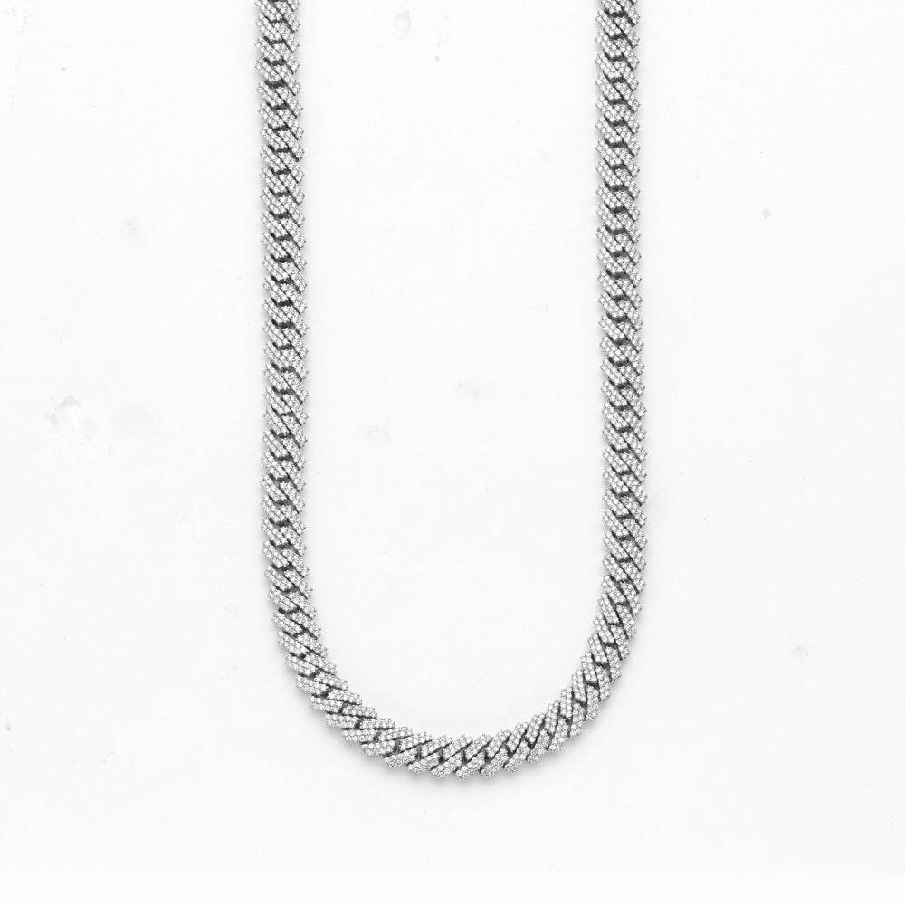 10KW 16.75CTW DIAMOND SQUARE CUBAN CHAIN - Norma's Jewelry