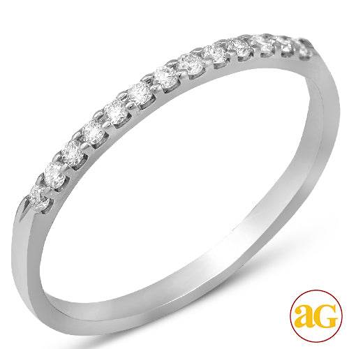 14KW 0.15CTW DIAMOND 13-STONE MACHINE SET BAND - Norma's Jewelry
