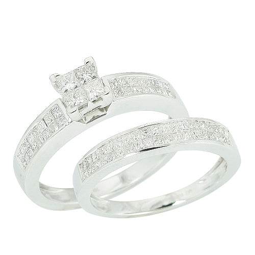 14KW 1.00CTW DIAMOND QUAD HEAD RING - Norma's Jewelry