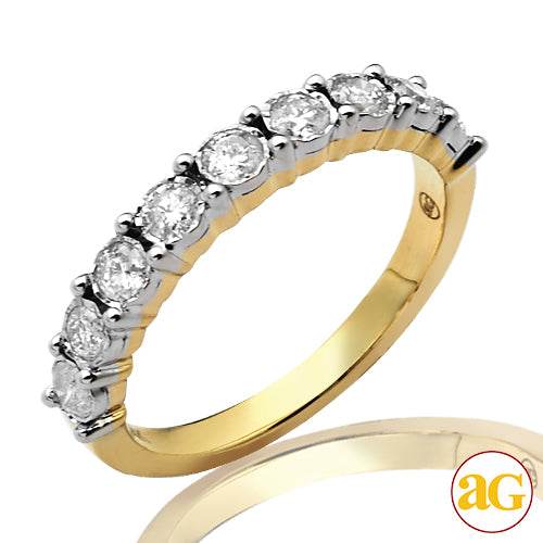 14KY 0.75CTW ILLUSION SET DIAMOND BAND - Norma's Jewelry