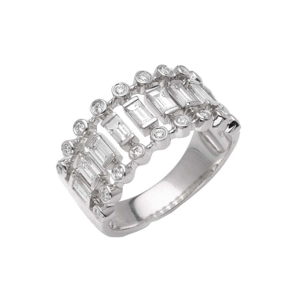 14KW 0.96CTW BAGUETTE LADIES DIAMOND RING - Norma's Jewelry
