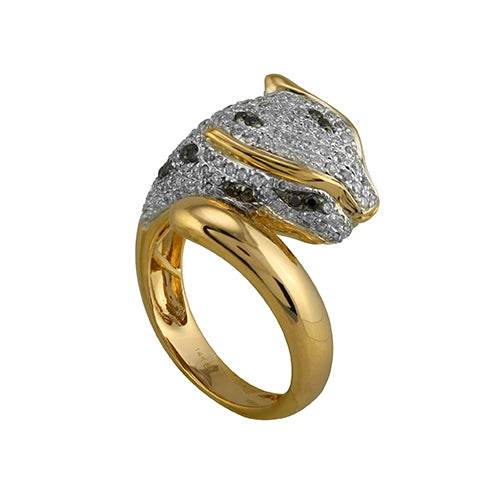 14KY 1.0CTW DIAMOND PANTHER RING - Norma's Jewelry