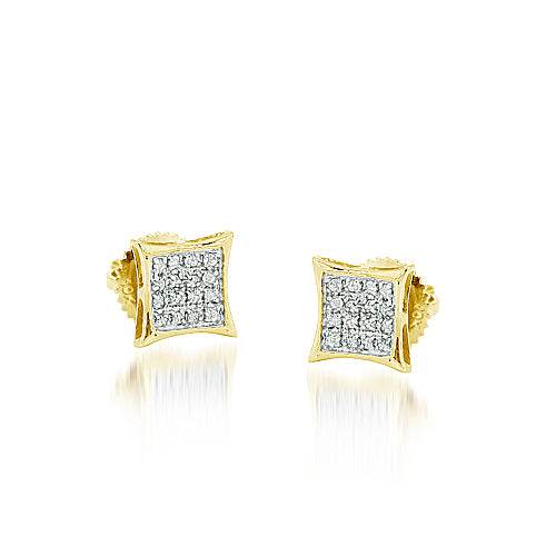 10KY 0.10CTW DIA KITE SHAPE ER - Norma's Jewelry