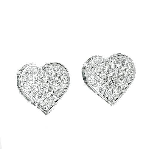 10KW 0.65CTW HEART EARRINGS - Norma's Jewelry