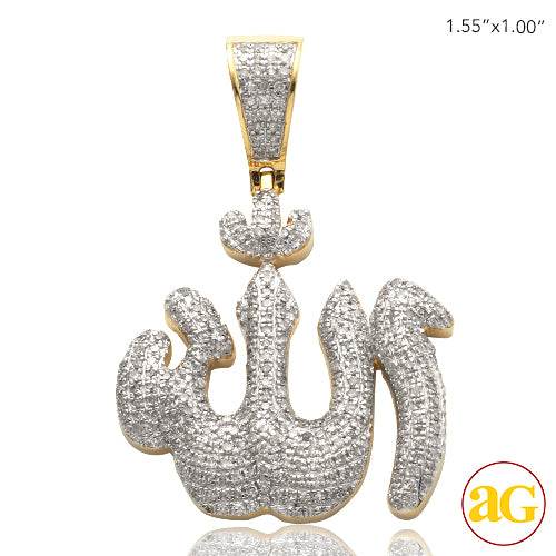 10KY 1.00CTW ALLAH PENDANT - Norma's Jewelry