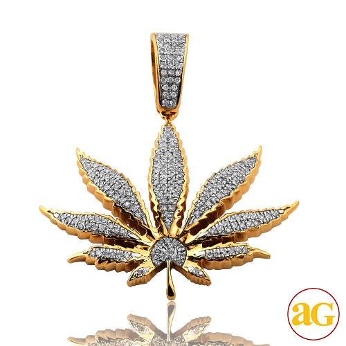 10KY 0.55CTW DIAMOND HERBAL MEDICINE PENDANT - Norma's Jewelry