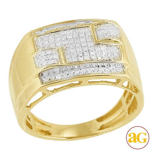 10KY 0.45CTW DIAMOND MENS RING - Norma's Jewelry