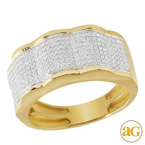 10KY 0.75CTW MICROPAVE DIA MENS RING - Norma's Jewelry