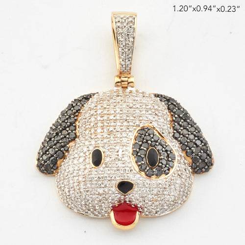 10KY 1.45CTW MICROPAVE DIAMOND PUPPY DOG - Norma's Jewelry