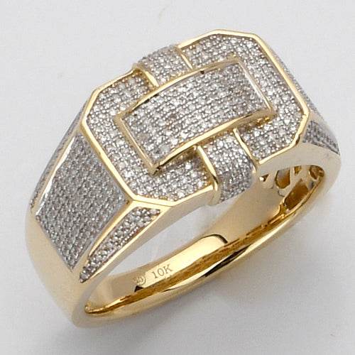 10KY 0.60CTW MICROPAVE DIAMOND MENS RING - Norma's Jewelry