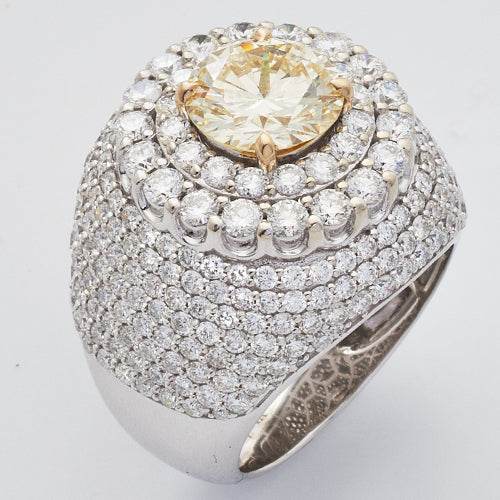 14KW 6.00CTW DIAMOND MENS SEMI MOUNT RING - Norma's Jewelry