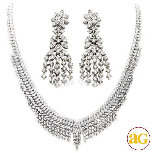 14KW 10.55CTW DIAMOND NECKLACE - Norma's Jewelry