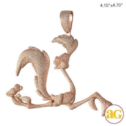 10KR 22.0CTW DIAMOND CUSTOM DESIGN ROAD RUNNER - Norma's Jewelry