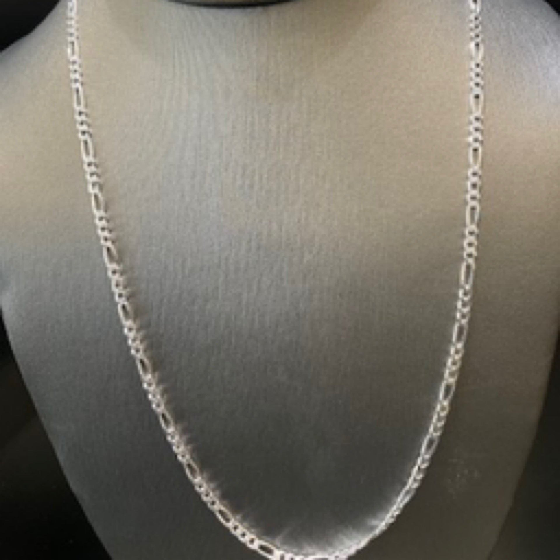 925 Silver Figaro Necklace