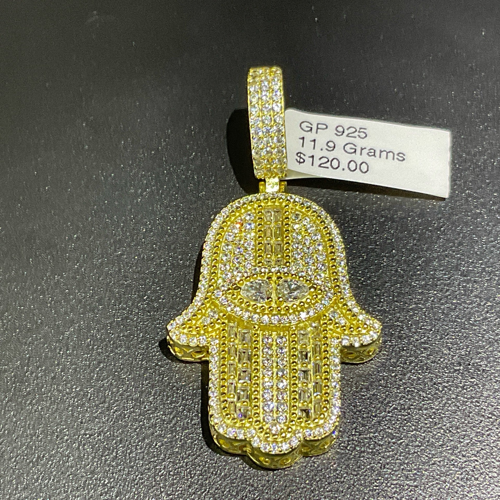 925 GP Hamsa Pendant