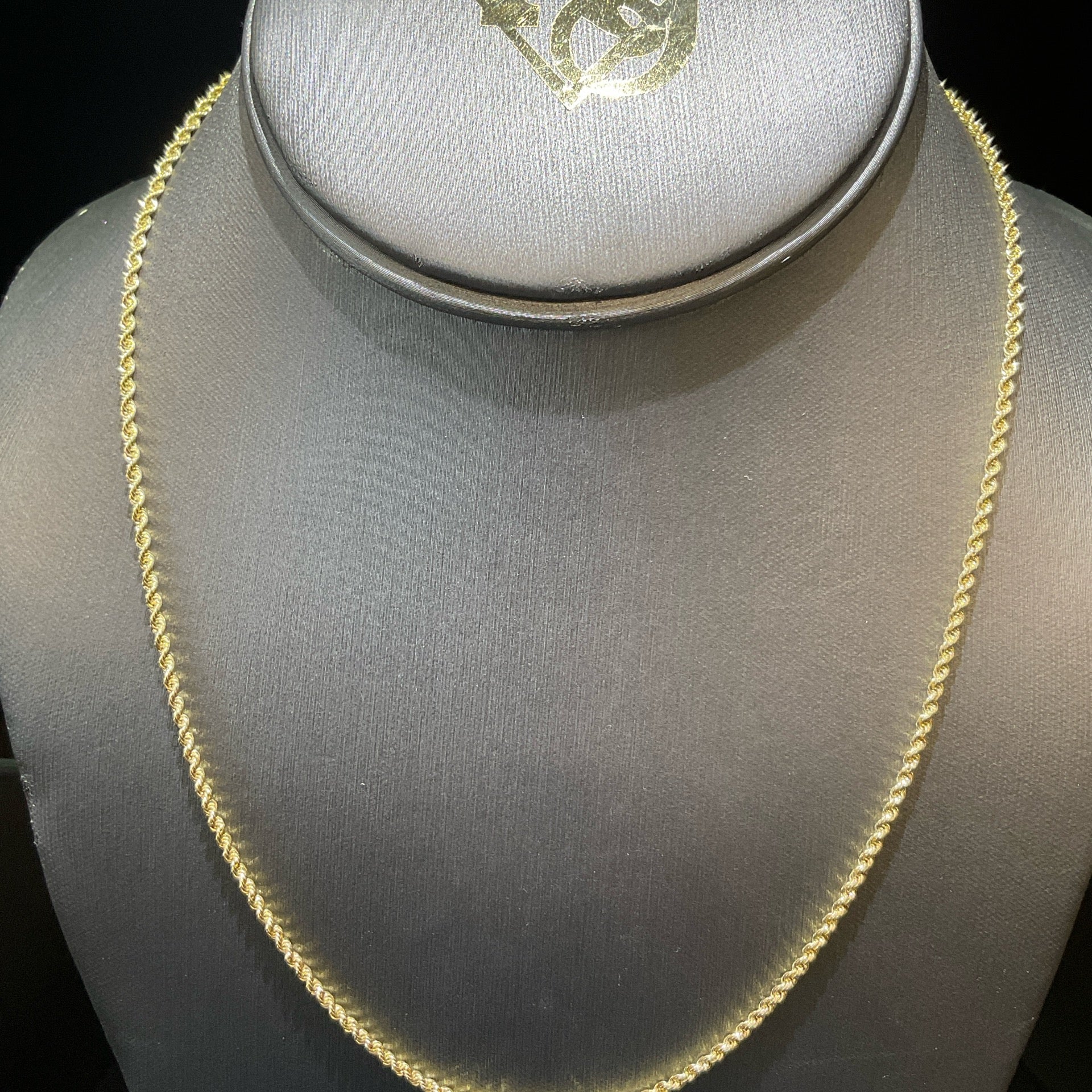 10K Yellow Rope Necklace