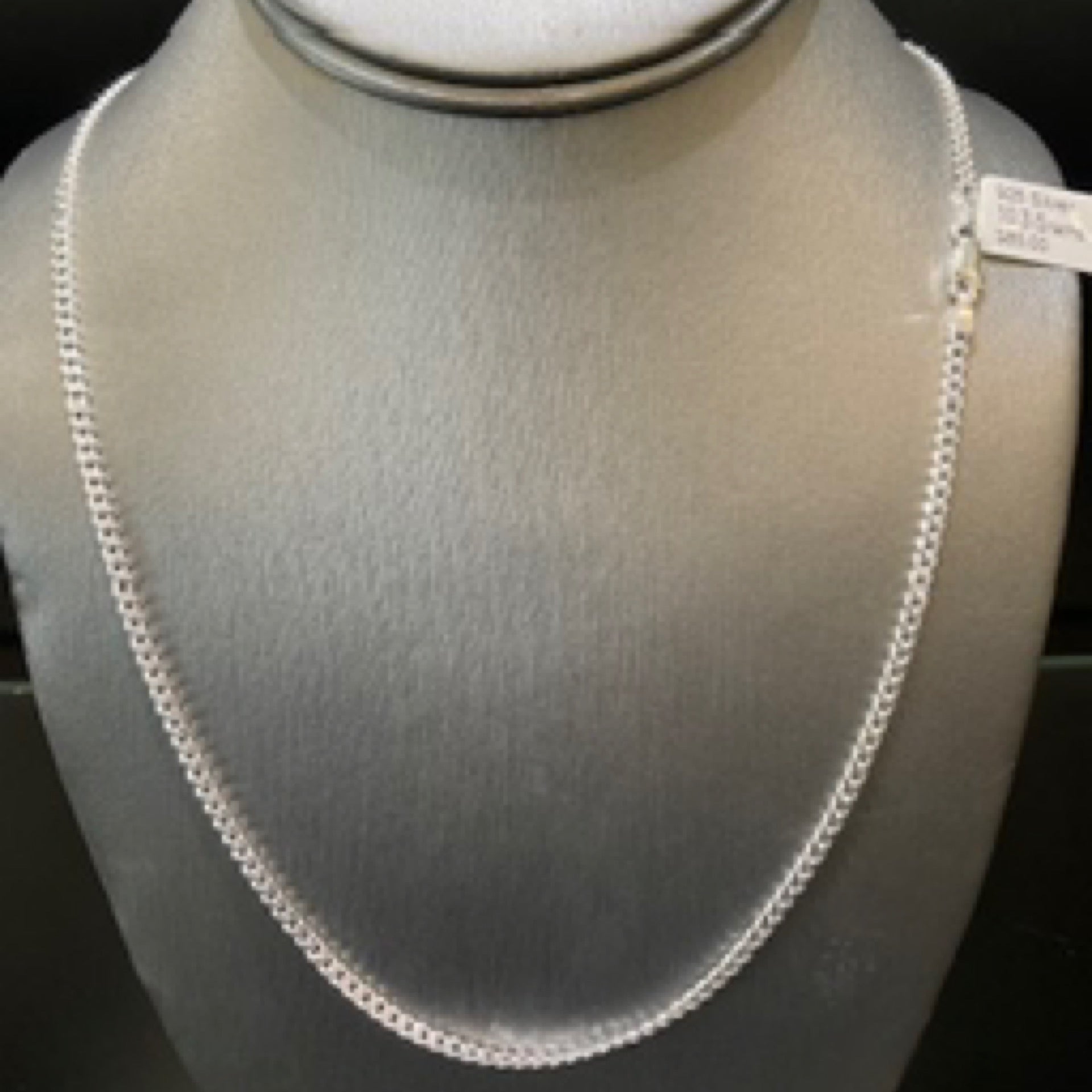 925 Silver Cuban Curb Necklace