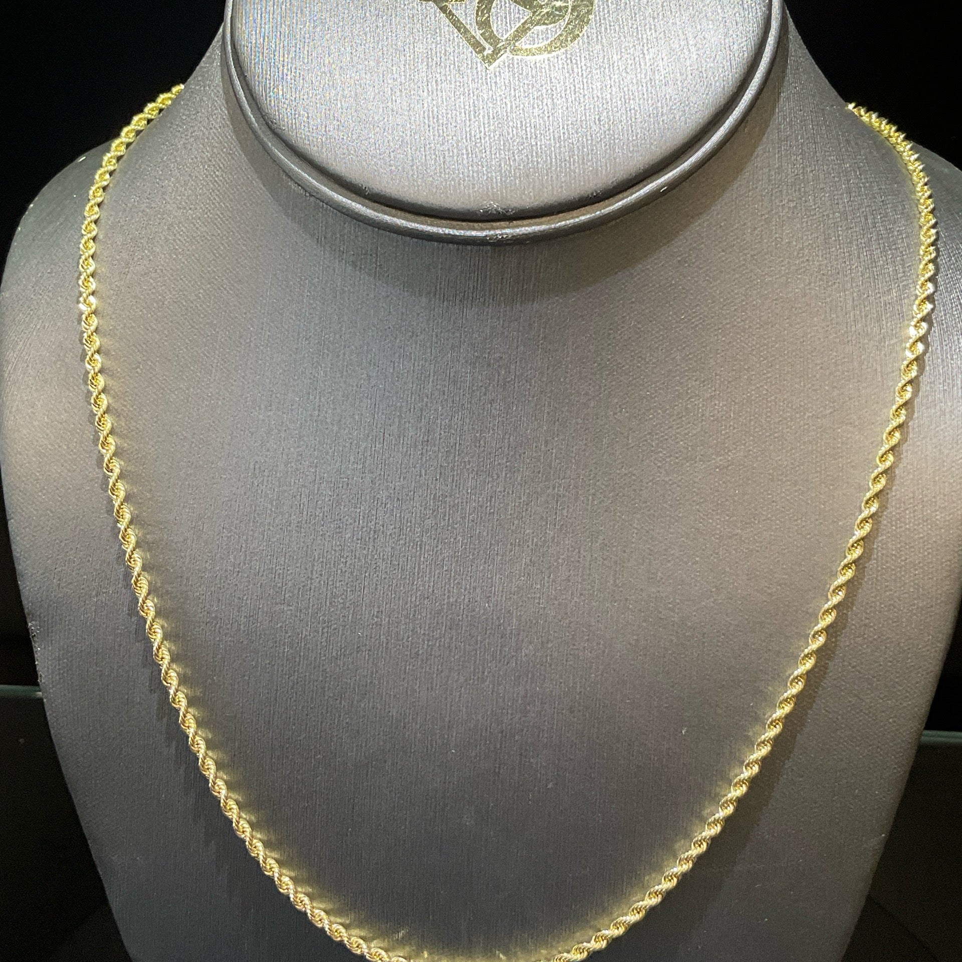 10K Yellow Rope Necklace