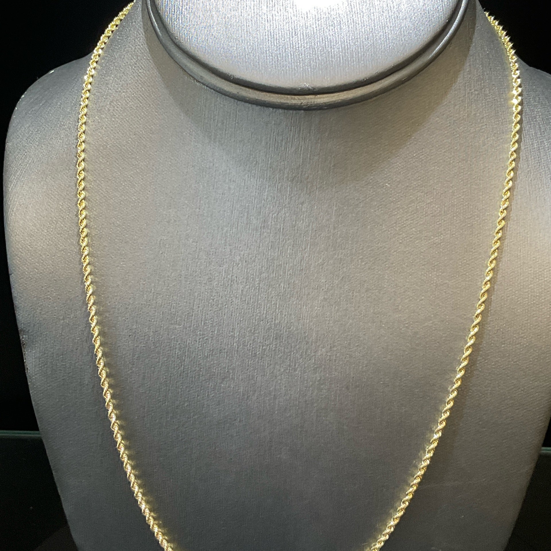 10K Yellow Rope Necklace