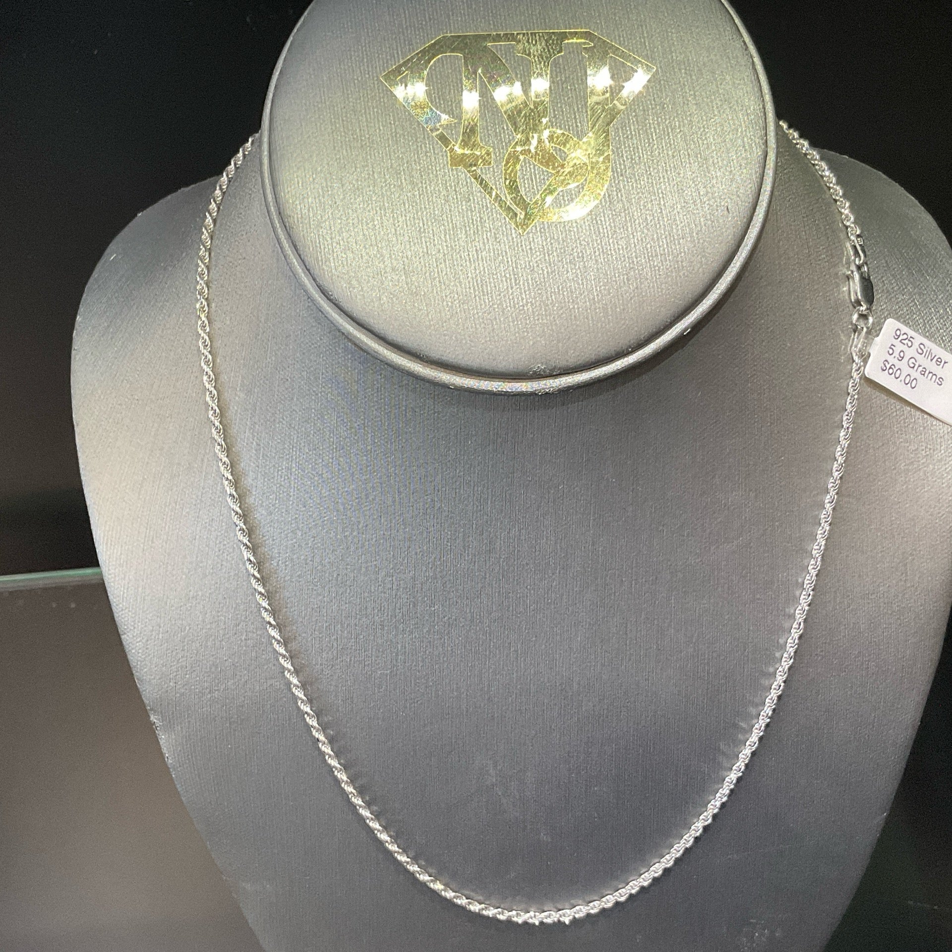 925 Silver Rope Necklace