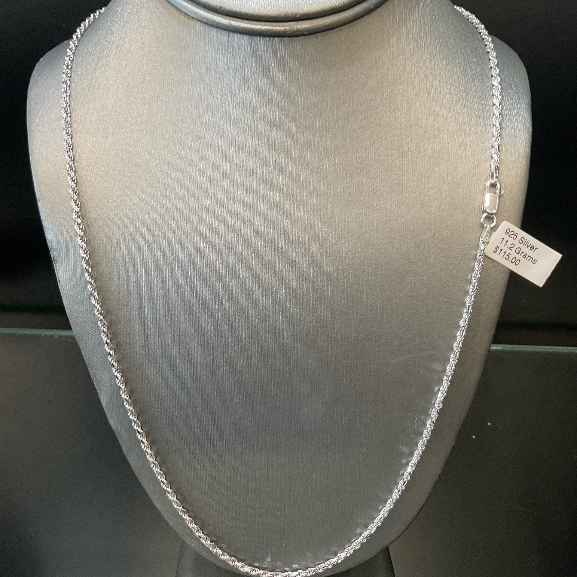 925 Silver Rope Necklace