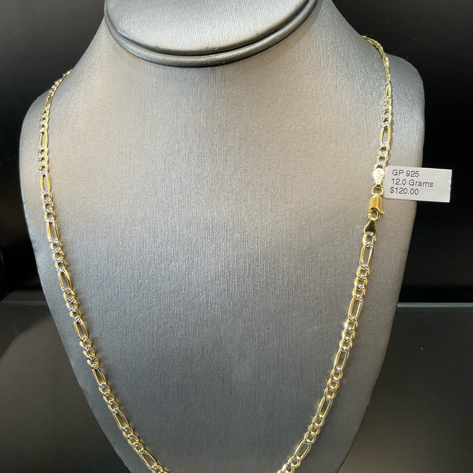 925 GP Pave Figaro Necklace