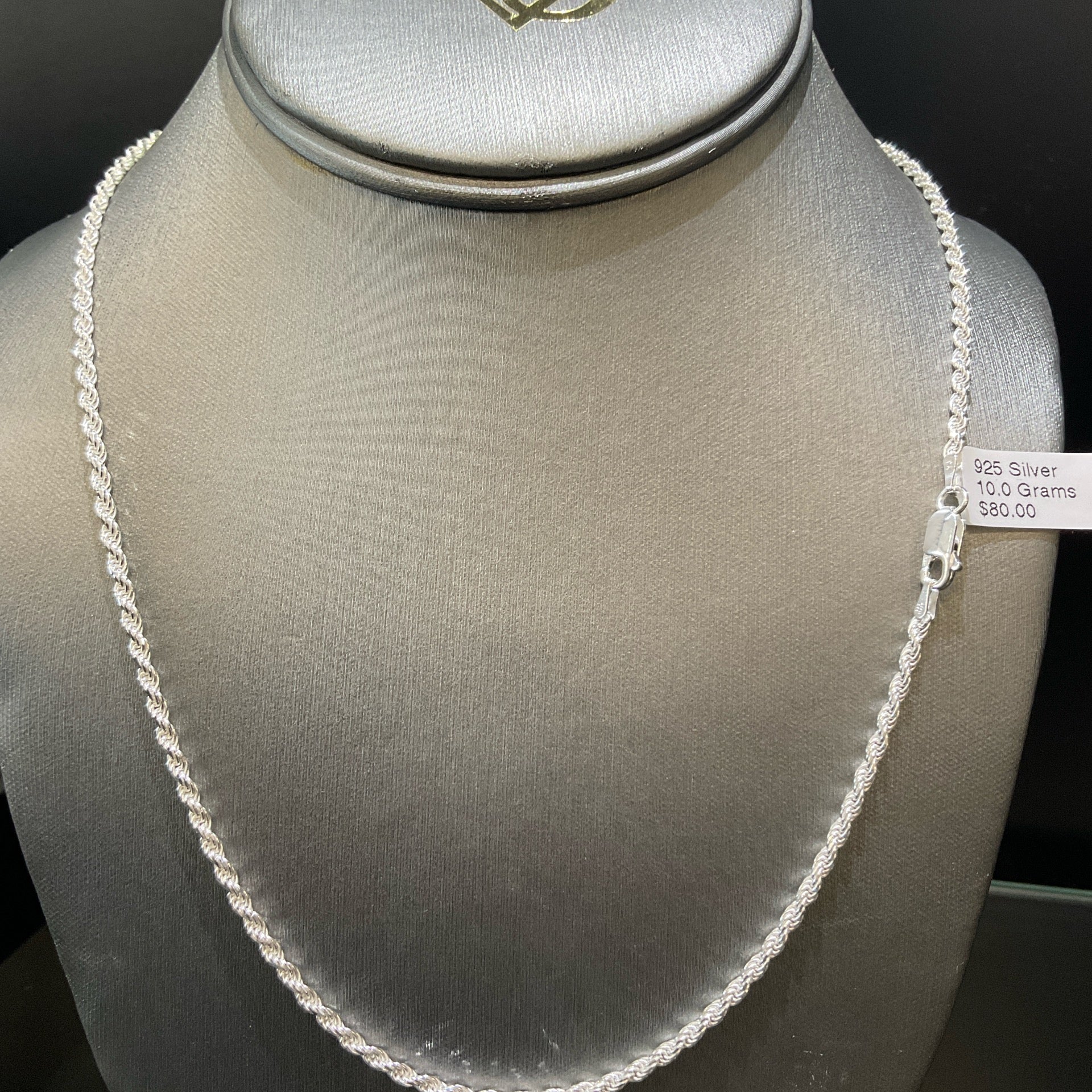 925 Silver Rope Necklace