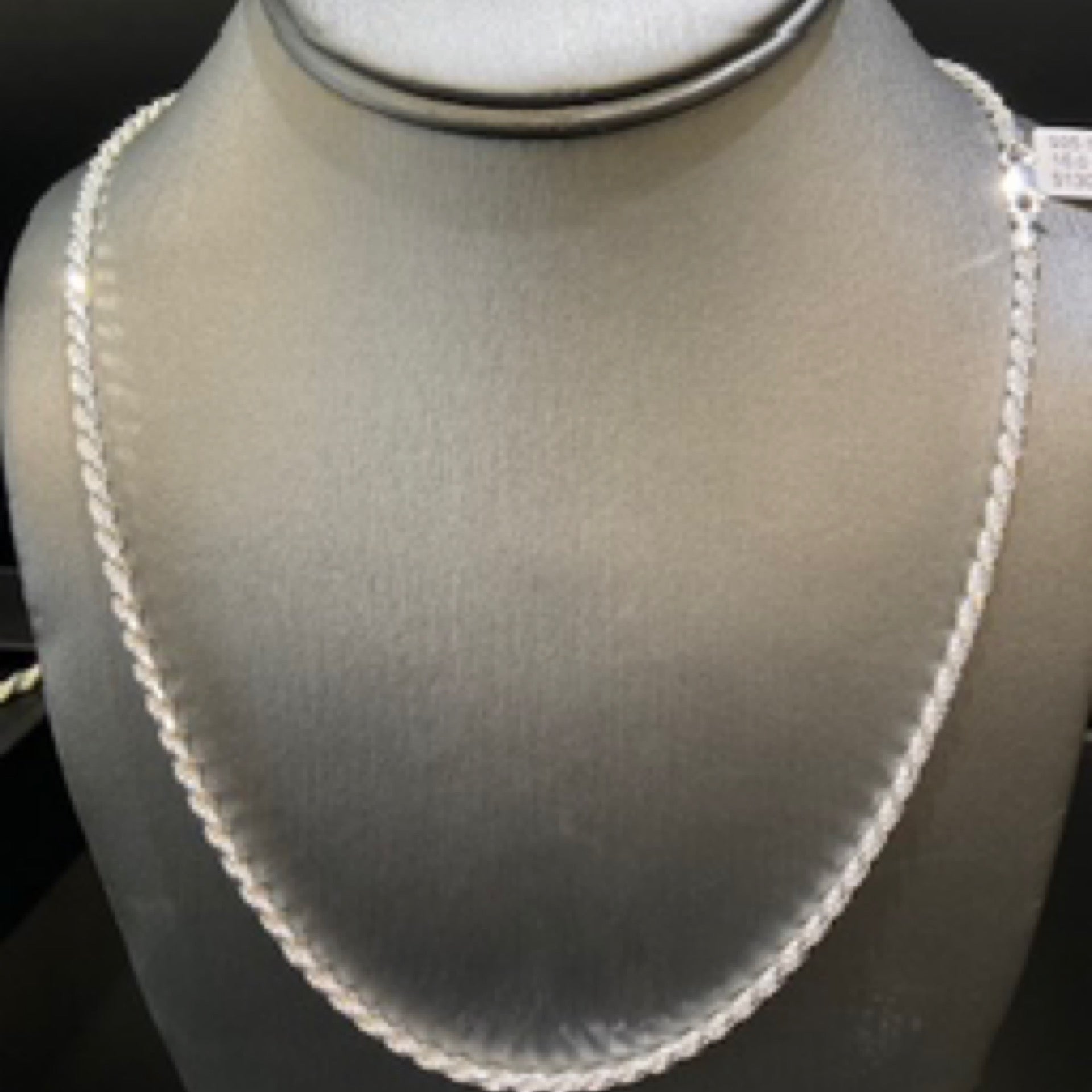 925 Silver Rope Necklace