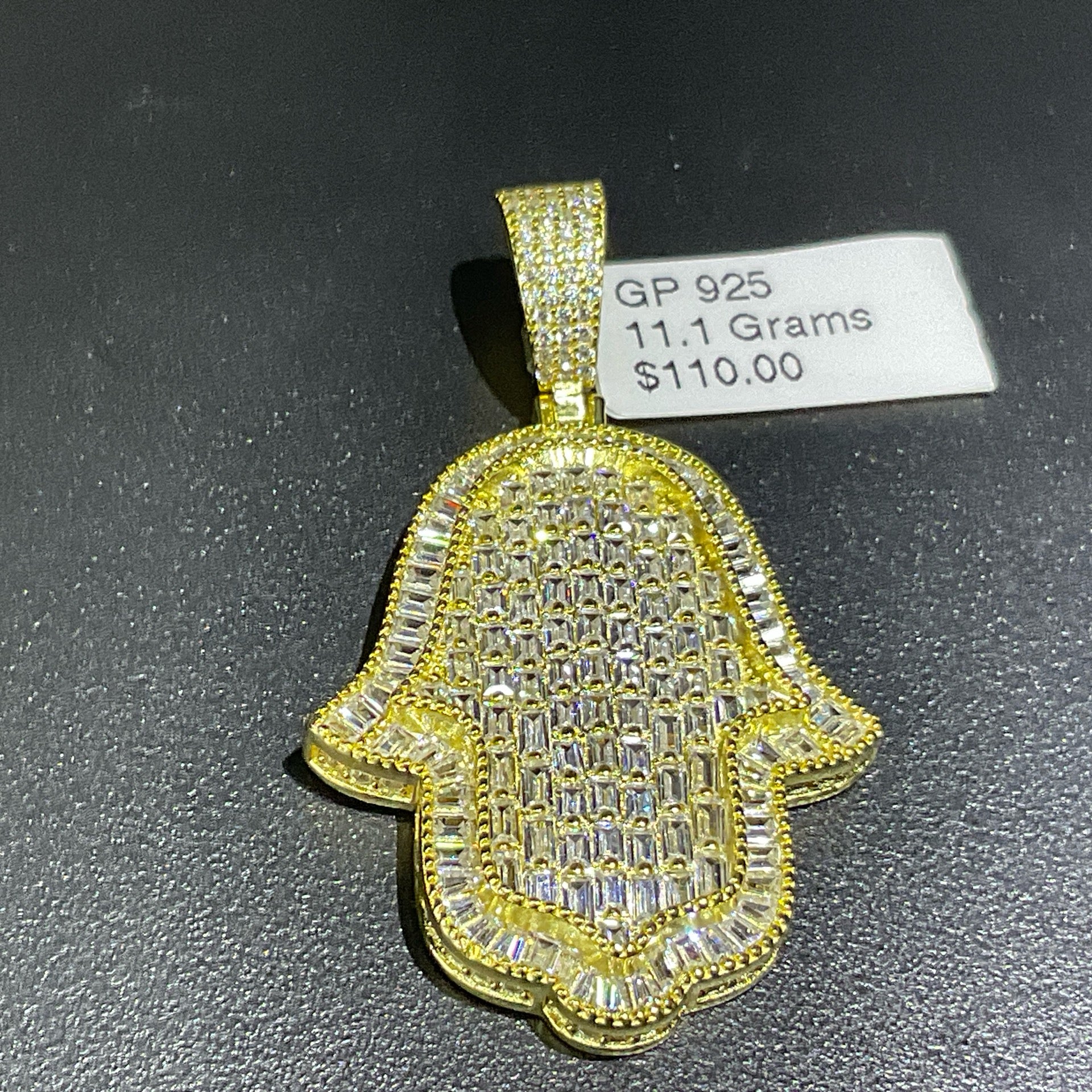 925 GP Hamsa Pendant